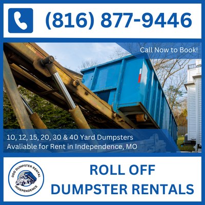 Versatile Roll Off Dumpster Rental Services in Independence, Missouri for All Projects - DDD Dumpster Rental Independence